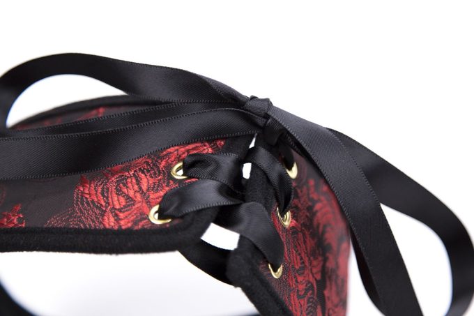 Banoch posture Collar leash Courtesan Red halsband met riem rood bdsm 987101790 3