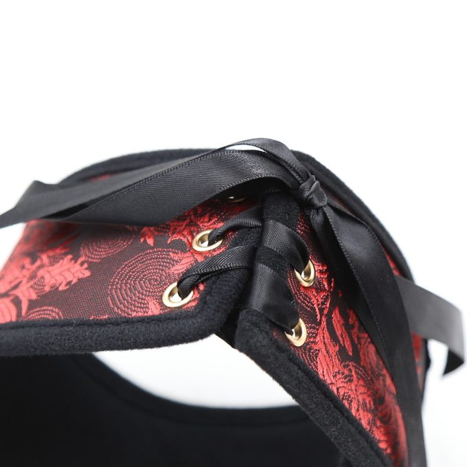 Banoch posture Collar leash Courtesan Red halsband met riem rood bdsm 987101790 4