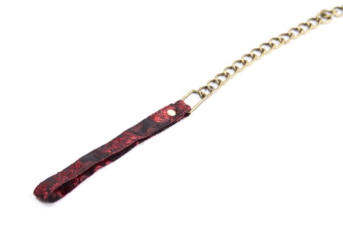 Banoch posture Collar leash Courtesan Red halsband met riem rood bdsm 987101790 8