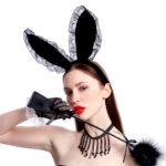 Banoch shady pleasure 2 zwart diadeem handschoenen choker en zweep 98710888