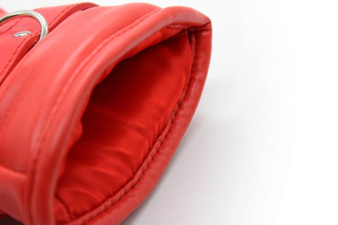 Banoch Bondage Mittens PU Leer Rood 987101745 7