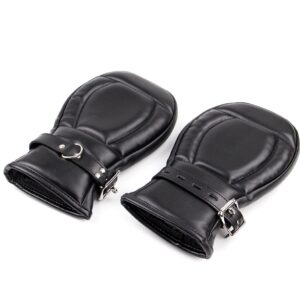 Banoch Bondage Mittens PU Leer Zwart 987101744