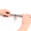Banoch Bondage spreader bar silver zware metalen spreidstang deelbaar 987101788