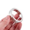 Banoch Cockring flat ribbed metal ∅ 50 10 mm breed 5 mm dik metaal 1 scaled