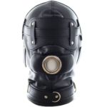 Banoch Inferno Bondage Mask black Zwart pu leren masker met Gag oogbedekking 987101794