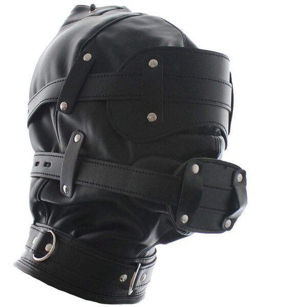 Banoch Inferno Bondage Mask black Zwart pu leren masker met Gag oogbedekking 987101794 5 Banoch Inferno Bondage Mask black Zwart pu leren masker met Gag oogbedekking 987101794 5