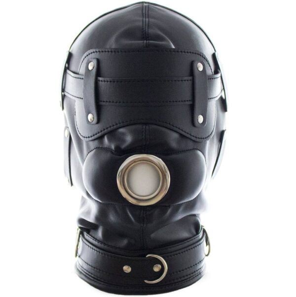 Banoch Inferno Bondage Mask black Zwart pu leren masker met Gag oogbedekking 987101794 Banoch Inferno Bondage Mask black Zwart pu leren masker met Gag oogbedekking 987101794