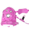 Banoch Inferno Bondage Mask pink Roze pu leren masker met Gag oogbedekking 987101795 3