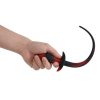 Banoch Buttplug Cola de Perra Small puppy play Staart Siliconen roodzwart in hand