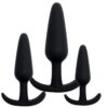 Banoch Buttplug set siliconen ergo zwart 3delig 987102113