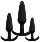 Banoch Buttplug set siliconen ergo zwart 3delig 987102113