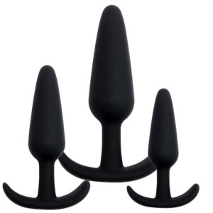 Banoch Buttplug set siliconen ergo zwart 3delig 987102113