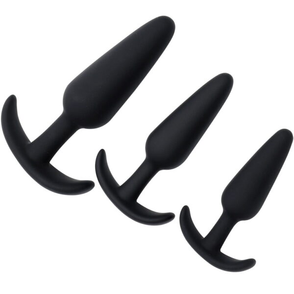 Banoch Buttplug set siliconen ergo zwart 3delig 987102113 9
