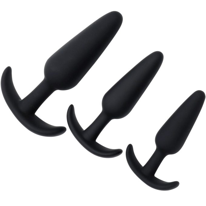 Banoch Buttplug set siliconen ergo zwart 3delig 987102113 9