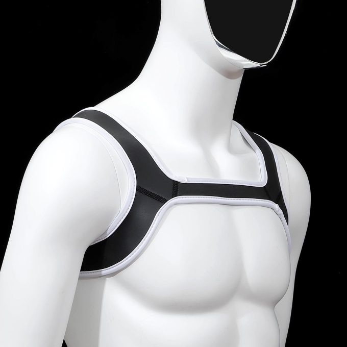 Banoch harnas neoprene Lindo Perrito blanco wit 4 Banoch harnas neoprene Lindo Perrito blanco wit 4