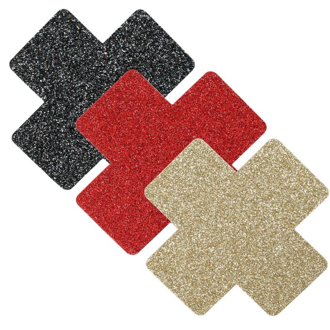 Pinch Tepelstickers trio sparkle cross 3 x 2 987101951