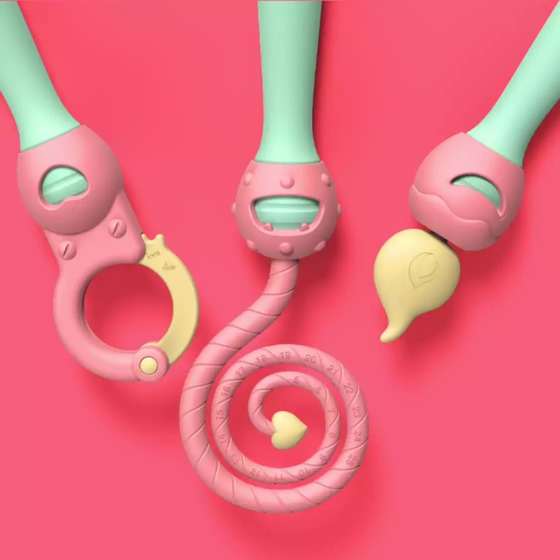 Monster Pub Monster Bang Honey Stick All pink background