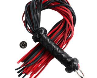 Banoch Flogger redblack korte zweep leer ophangring 987102216 1 scaled scaled
