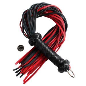 Banoch Flogger redblack korte zweep leer ophangring 987102216 1 scaled scaled
