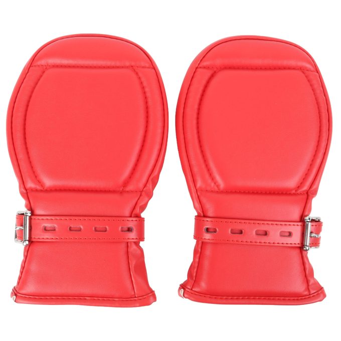 Banoch Bondage Mittens PU Leer Rood bdsm 987101745 2 scaled scaled