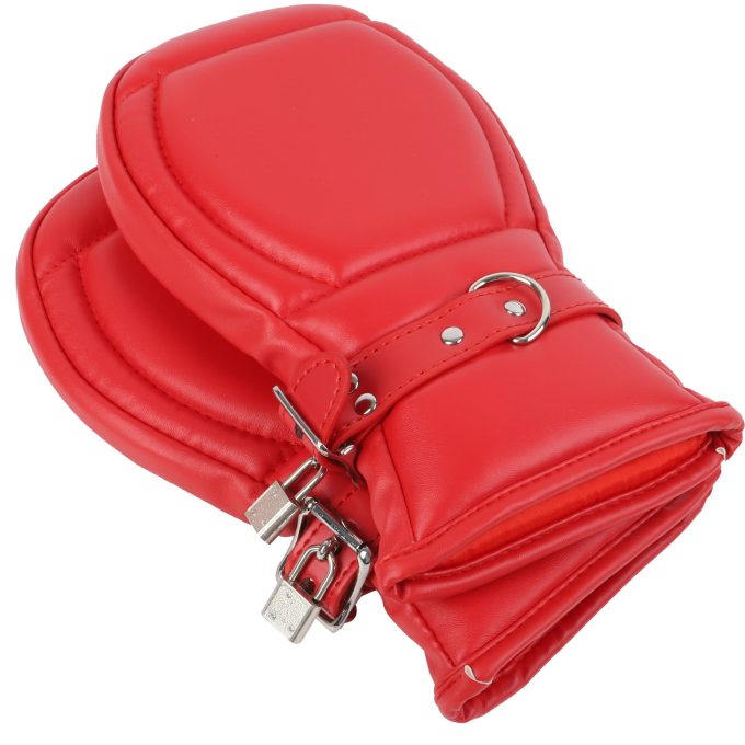 Banoch Bondage Mittens PU Leer Rood bdsm 987101745 4 scaled scaled