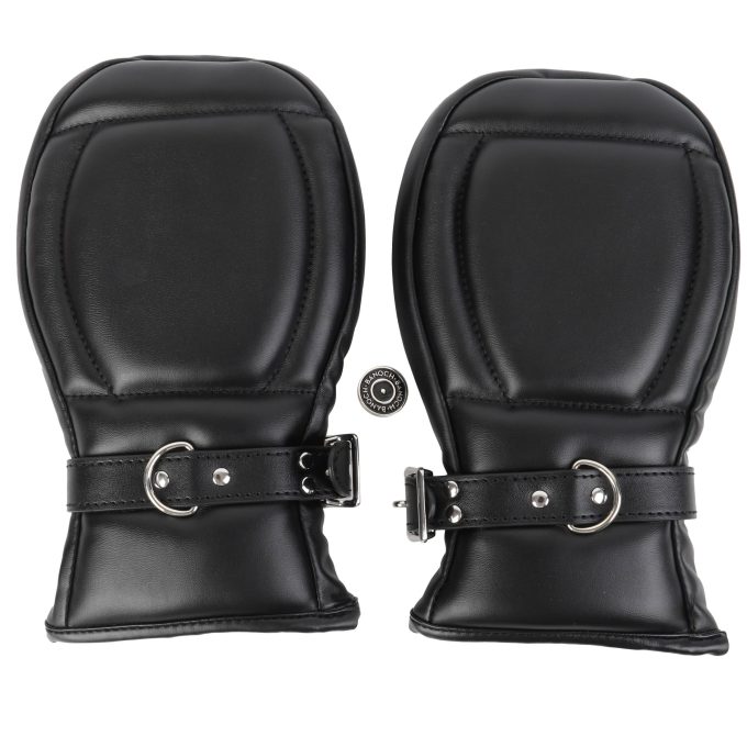Banoch Bondage Mittens PU Leer Zwart 987101744 1 scaled scaled