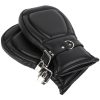 Banoch Bondage Mittens PU Leer Zwart 987101744 2 scaled scaled