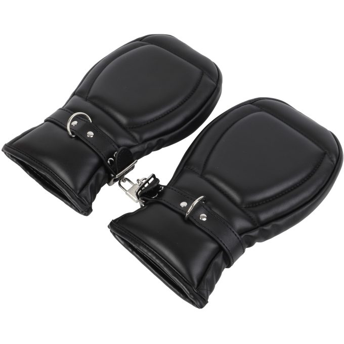 Banoch Bondage Mittens PU Leer Zwart 987101744 3 scaled scaled