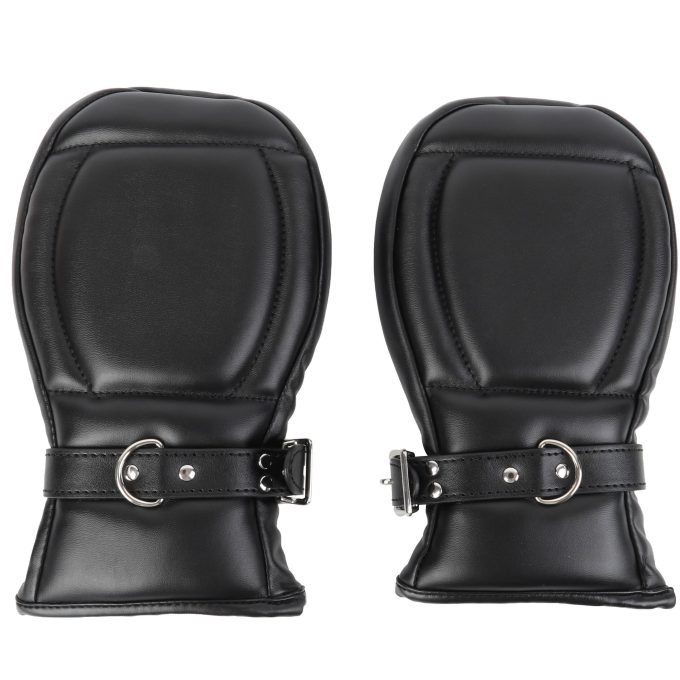 Banoch Bondage Mittens PU Leer Zwart 987101744 4 scaled scaled