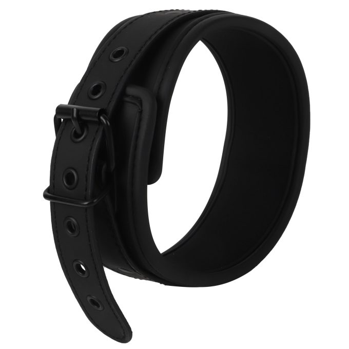 Banoch Collar leash Black Halsband en Riem zwart imitatieleer bondage 987101767 2 scaled scaled