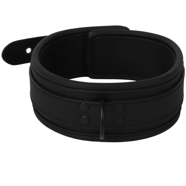 Banoch Collar leash Black Halsband en Riem zwart imitatieleer bondage 987101767 6 scaled scaled