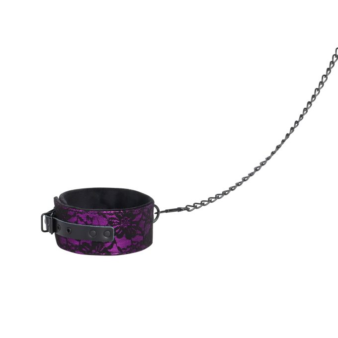 Banoch Collar leash Courtesan Purple halsband met riem paars bondage 987101769 5 scaled scaled