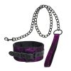 Banoch Collar leash Courtesan Purple halsband met riem paars bondage 987101769 6 scaled scaled