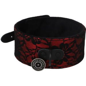 Banoch Collar leash Courtesan Red halsband met riem rood 987101768 1 scaled scaled
