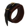Banoch Collar leash Gold Halsband en Riem cognac bruin met goud bondage 987101702 2 scaled scaled