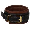 Banoch Collar leash Gold Halsband en Riem cognac bruin met goud bondage 987101702 7 scaled scaled