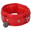 Banoch Collar leash Red Halsband en Riem Rood met zilver bdsm 987101700 1 scaled scaled