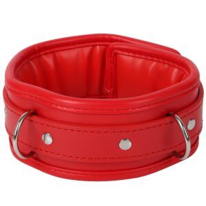 Banoch Collar leash Red Halsband en Riem Rood met zilver bdsm 987101700 14 scaled scaled