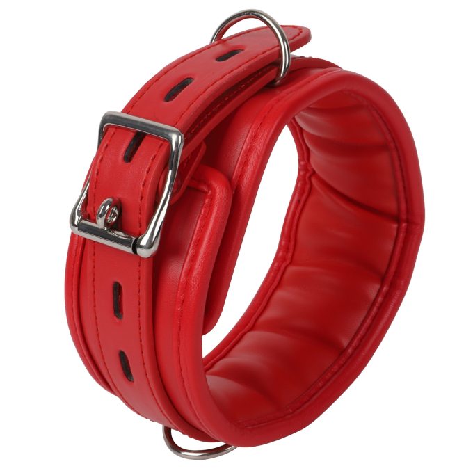Banoch Collar leash Red Halsband en Riem Rood met zilver bdsm 987101700 9 scaled scaled