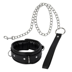 Banoch Collar leash Silver Halsband en Riem Zwart met zilver 987101699 1 scaled scaled