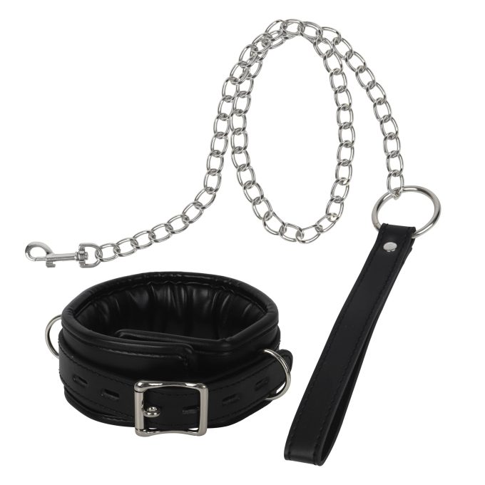 Banoch Collar leash Silver Halsband en Riem Zwart met zilver 987101699 2 scaled scaled