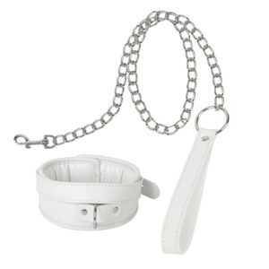 Banoch Collar leash White Halsband en Riem wit imitatieleer bondage 987101766 4 scaled scaled