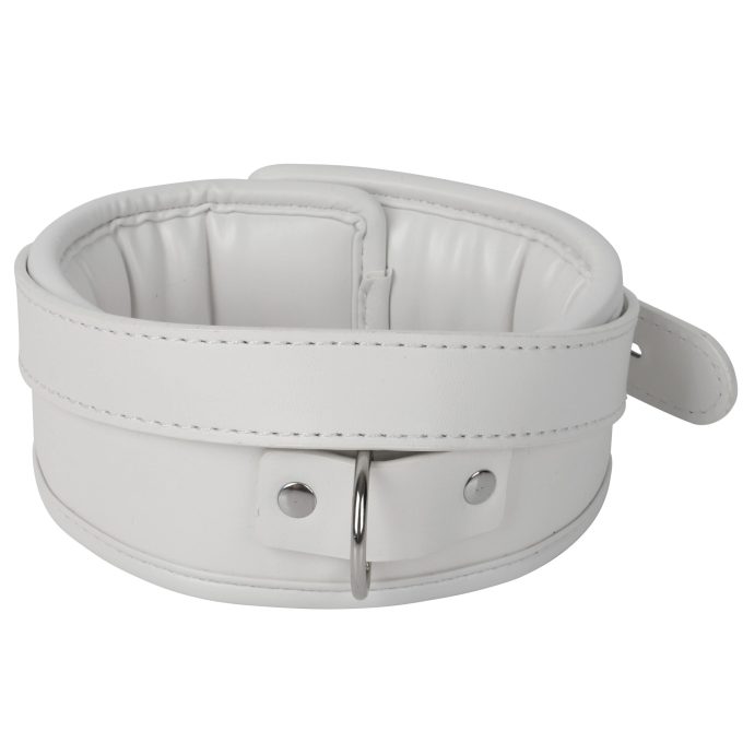 Banoch Collar leash White Halsband en Riem wit imitatieleer bondage 987101766 6 scaled scaled