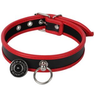 Banoch Collar of O Red Rood pu leer halsband bdsm 987101636 1 scaled scaled