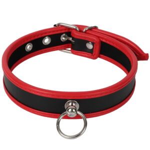 Banoch Collar of O Red Rood pu leer halsband bdsm 987101636 4 scaled scaled