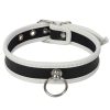 Banoch Collar of O White wit pu leer halsband bdsm 987101765 4 scaled scaled