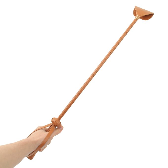 Banoch Crop Brown 67 cm Paardrijzweep bruin pu leer 7 scaled scaled
