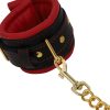 Banoch Handcuff gold rode Handboeien leer met goud bondage 987101375 21 scaled scaled