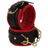 Banoch Handcuff gold rode Handboeien leer met goud bondage 987101375 4 scaled scaled
