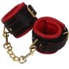Banoch Handcuff gold rode Handboeien leer met goud bondage 987101375 8 scaled scaled